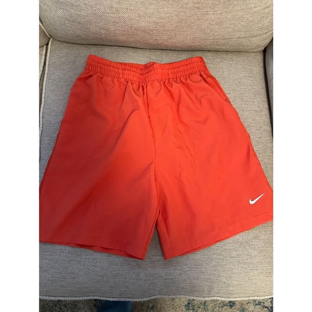 NWT Nike Dri-Fit Bright Orange Athletic Shorts with Swoosh